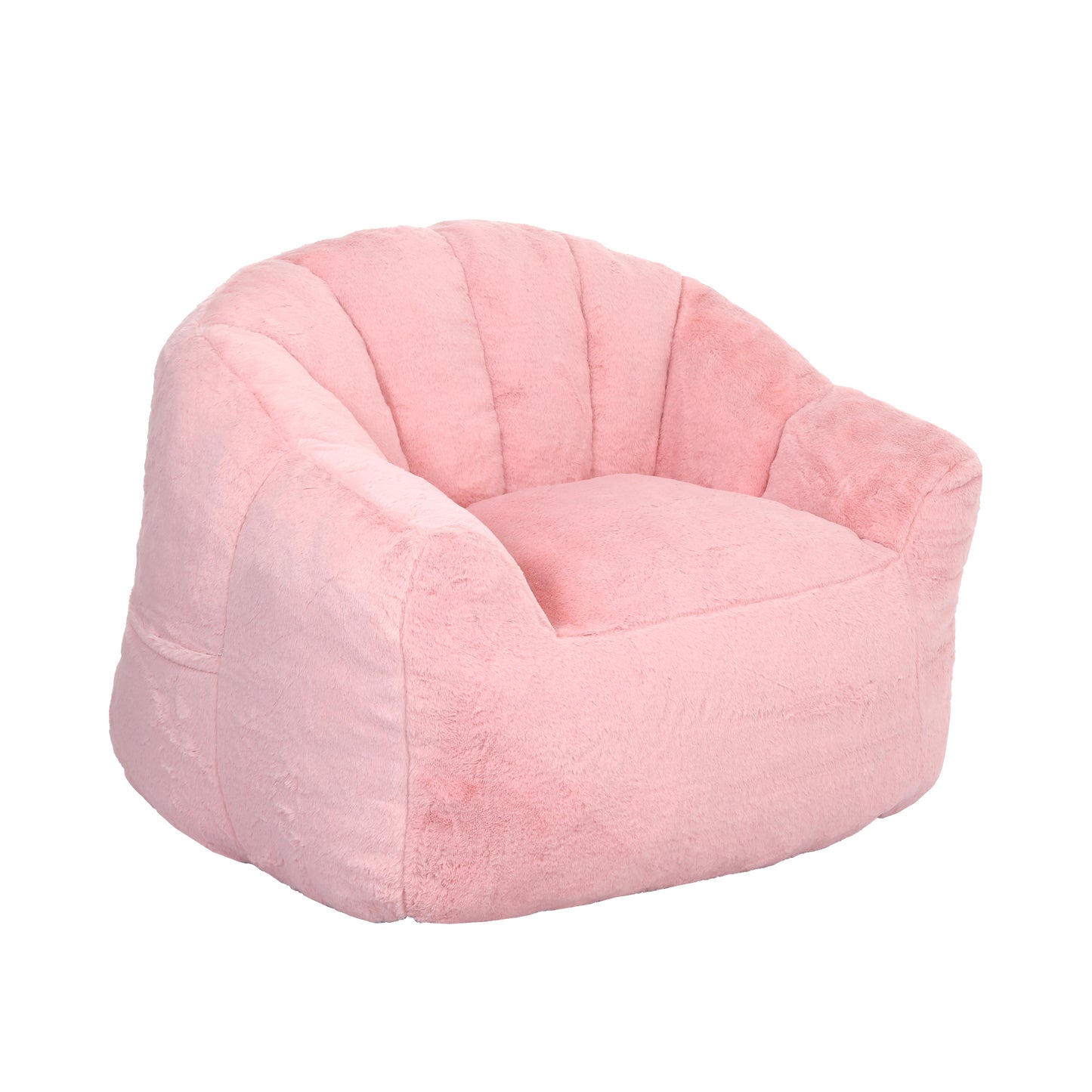 Giant Bean Bag Chair Sofa with Armrests, 41.4x35x30.7in, Pre-filled Memory Foam, Living Room Seating Pink