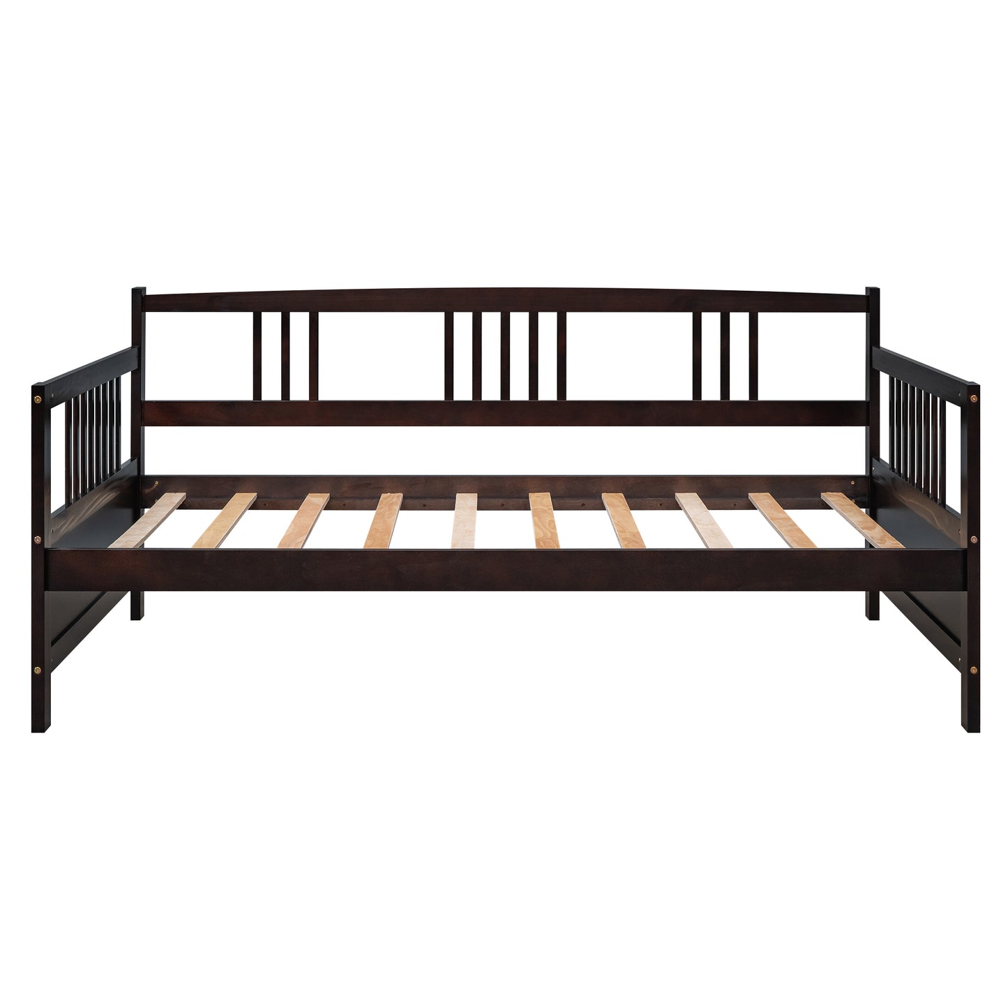 Elegant Espresso Twin Solid Wood Daybed with Multifunctional Design