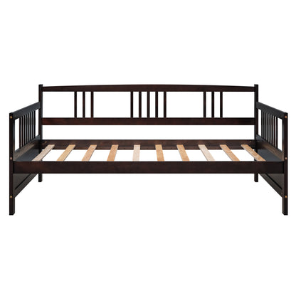 Elegant Espresso Twin Solid Wood Daybed with Multifunctional Design