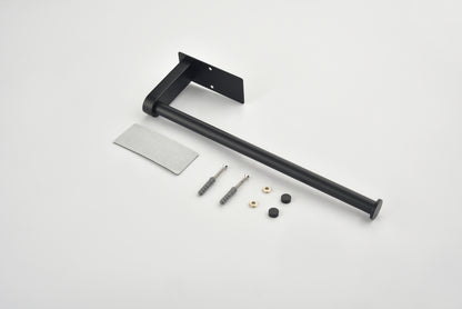 2 Pack Paper Towel Holder Wall Mount, Black Paper Towel Holder Under Cabinet, Self Adhesive Paper Towel Holders, Kitchen Towel Holder for Kitchen Organization and Storage (12inch, 2 Pack)