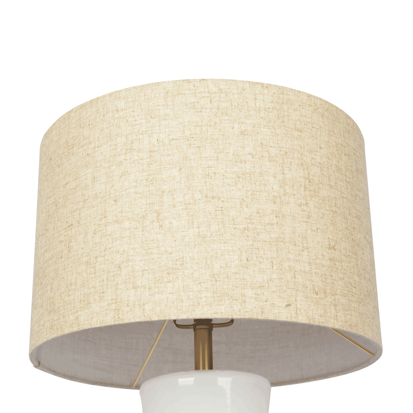 24.5-Inch Cascading Glass Table Lamp with Golden Brass Base, Modern Living Room Accent Light, Off White