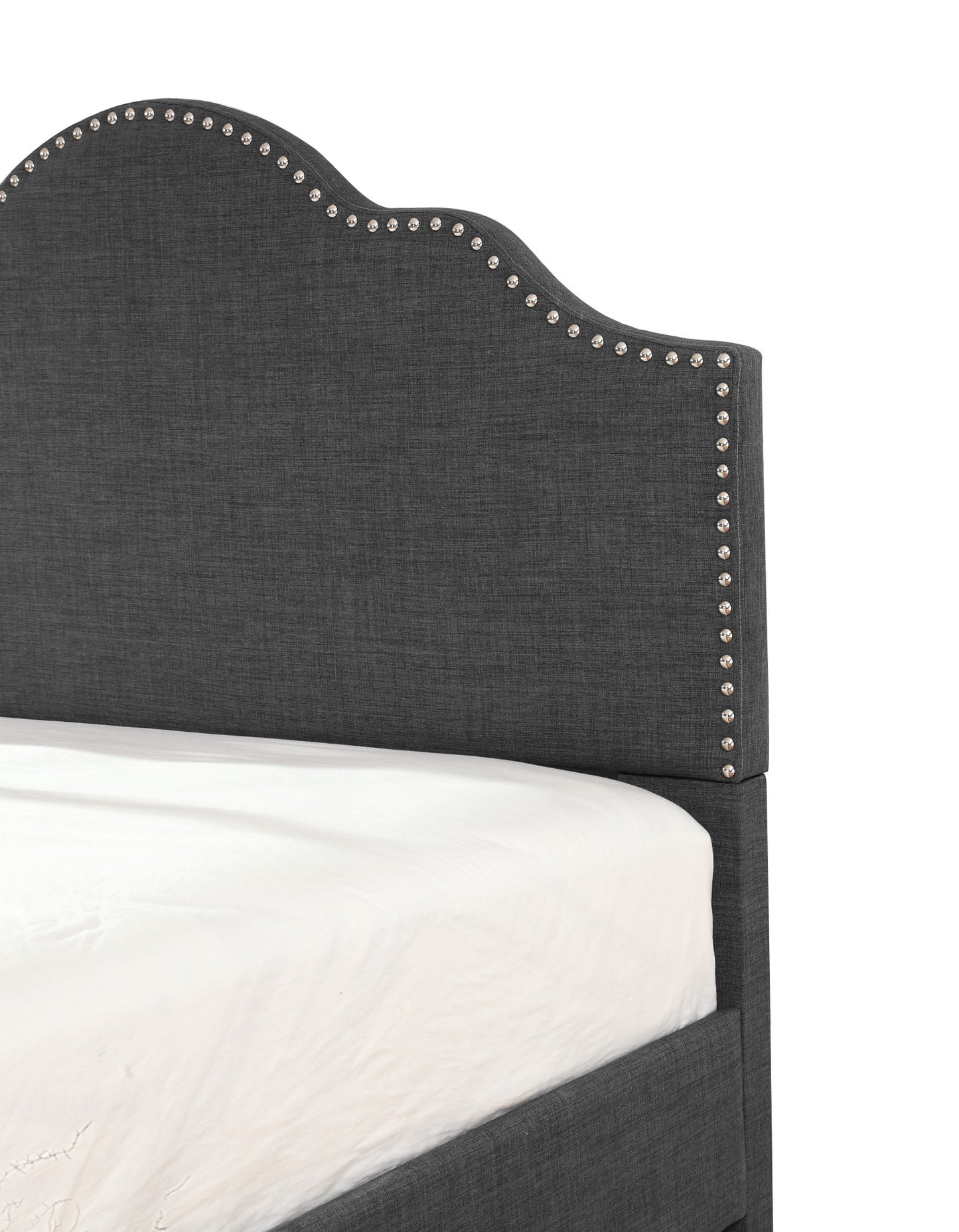 Wallace & Bay Kopa Charcoal Gray Full Upholstered Bed