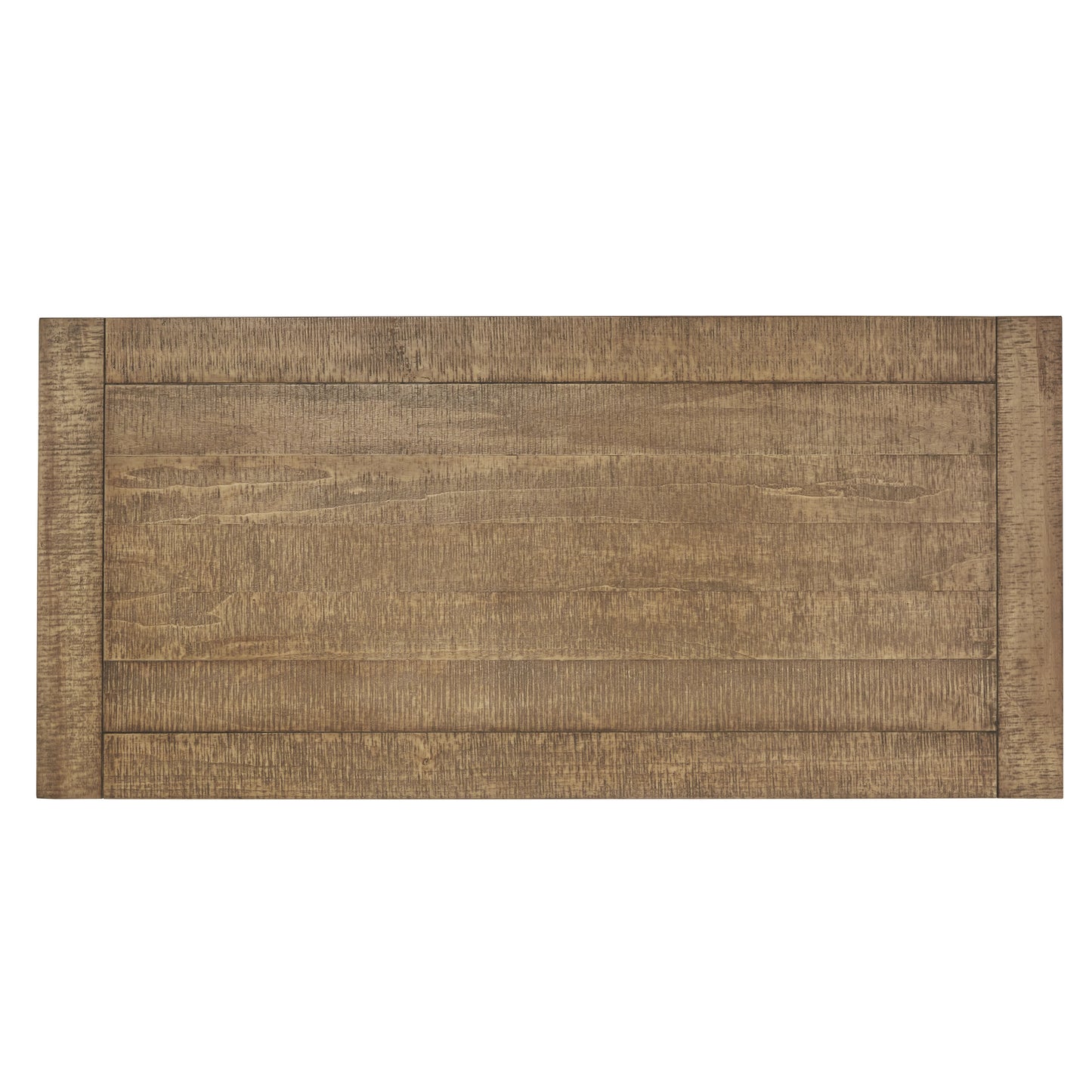 Rustic Industrial Writing Desk with 4 Open Shelves - Solid Wood and Metal Modern Office Table