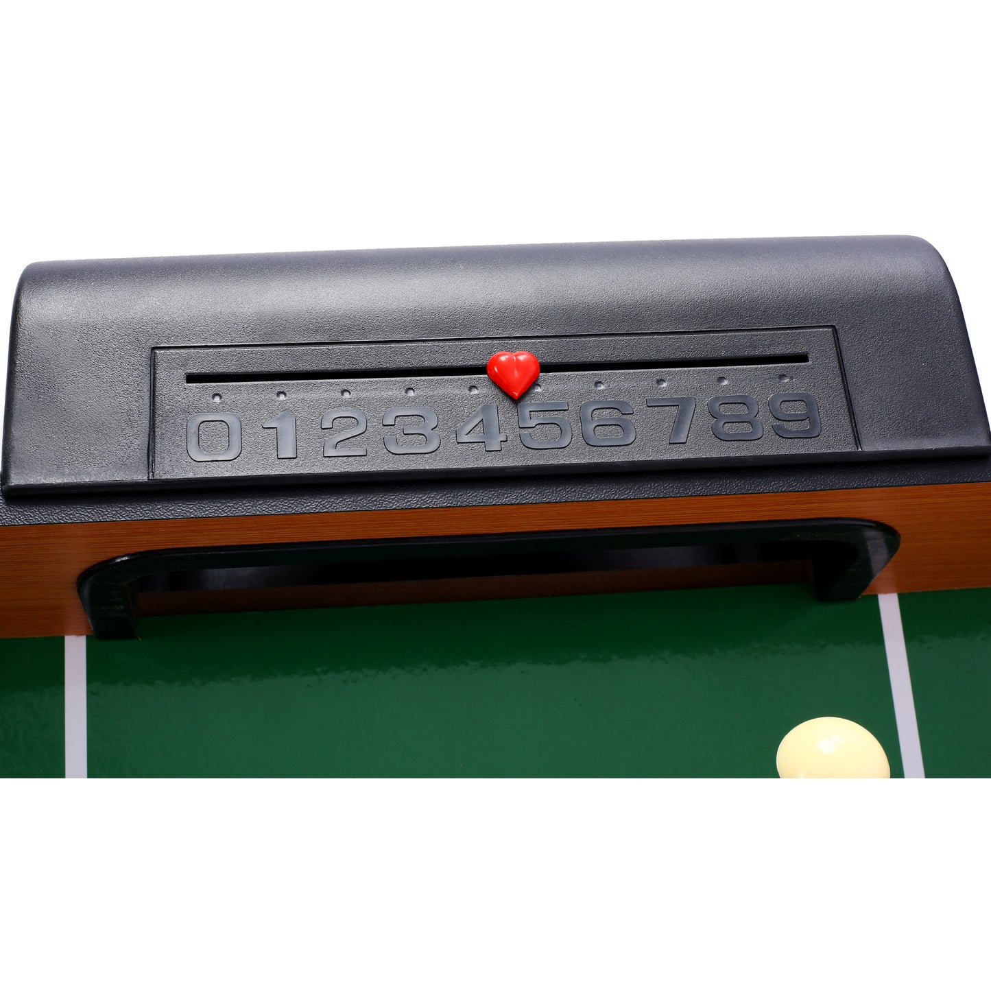 5-in-1 Game Table: Billiards, Ping Pong, Foosball, Basketball, Push Hockey; 43x24x32 in MDF+Steel Brown/Red