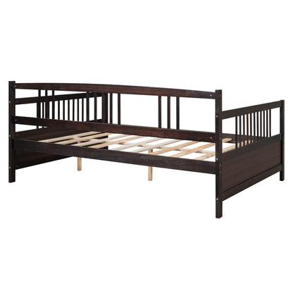 Espresso Full Size Daybed with Support Legs and Elegant Design