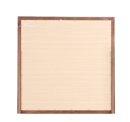 Rectangle Wall Mirror for Bedroom, G3100-M, Vintage French Style, Durable Particle Board – Cherry Finish