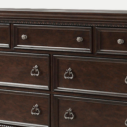 Elegant Mahogany 7-Drawer Storage Dresser