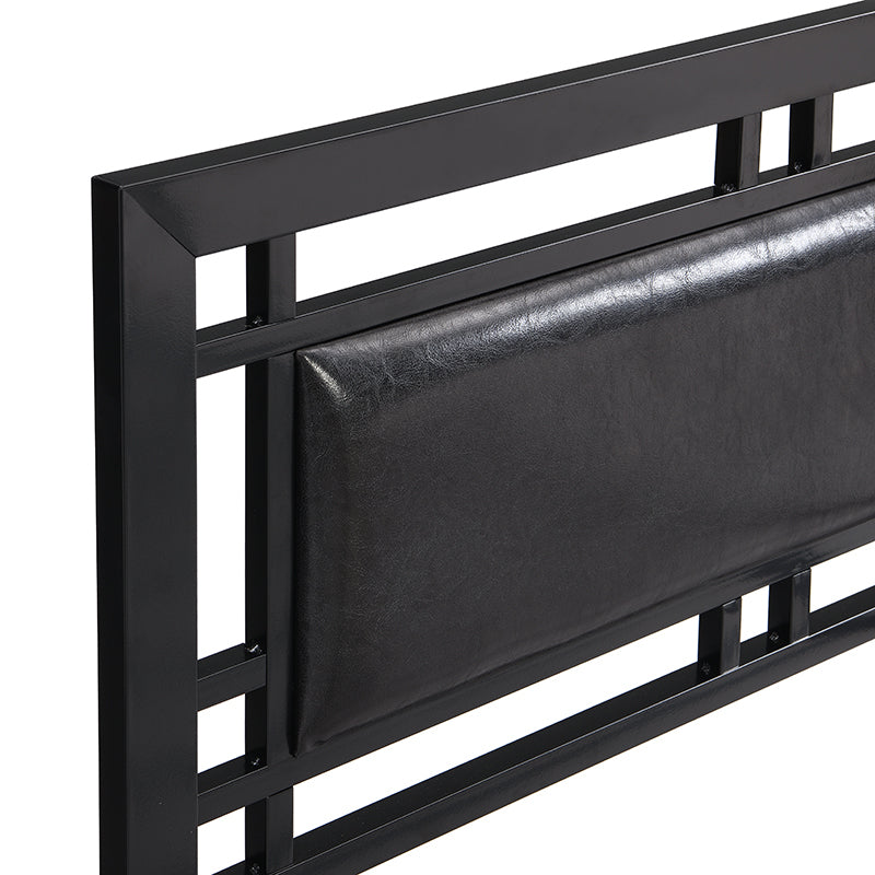 Sturdy Twin Metal Bed Frame - Modern Black Design with Easy Assembly and No Box Spring Needed