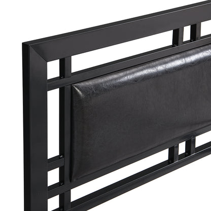 Sturdy Twin Metal Bed Frame - Modern Black Design with Easy Assembly and No Box Spring Needed