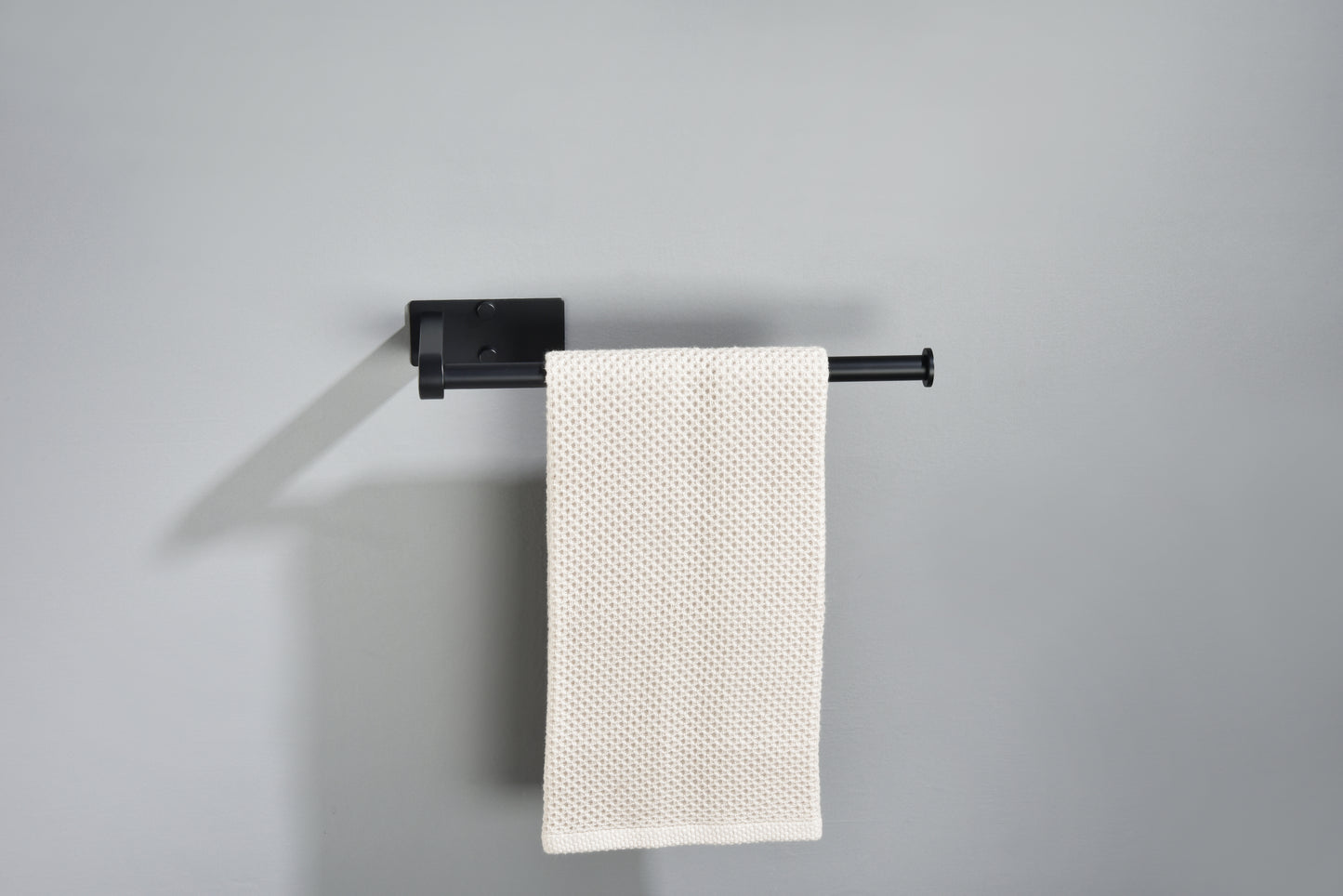 2 Pack Paper Towel Holder Wall Mount, Black Paper Towel Holder Under Cabinet, Self Adhesive Paper Towel Holders, Kitchen Towel Holder for Kitchen Organization and Storage (12inch, 2 Pack)