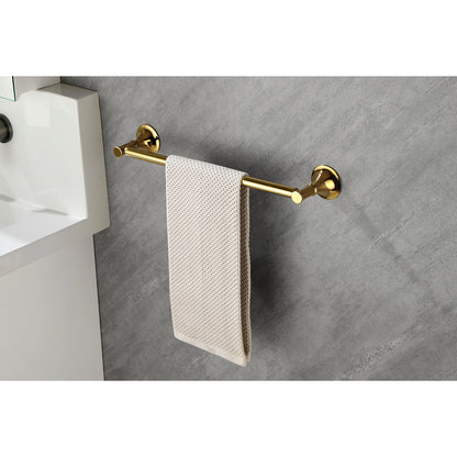 6 Piece Brass Bathroom Towel Rack Set Wall Mount