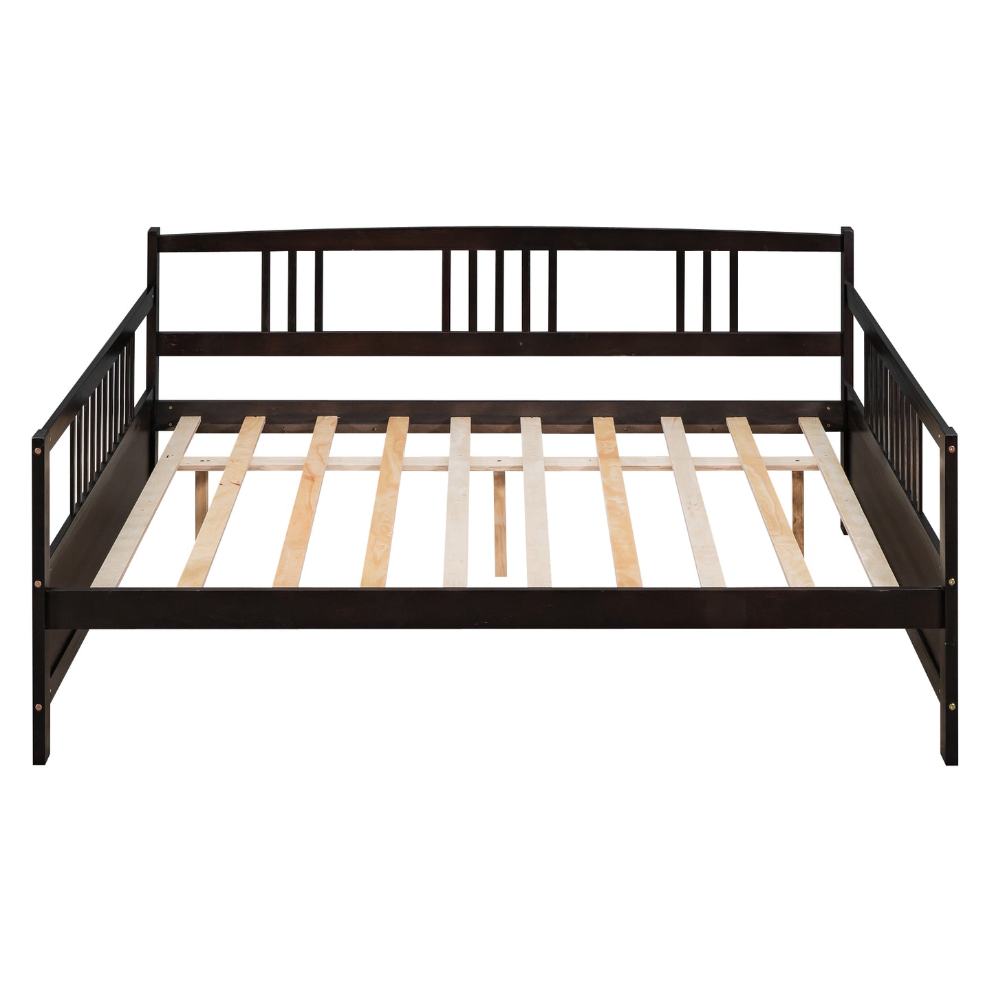 Espresso Full Size Daybed with Support Legs and Elegant Design