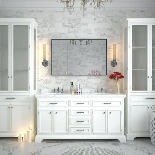 40x30inch Glossy Black Bathroom Mirrors For Wall Rectangle Vanity Mirror Corner Hangs Farmhouse Mirror Modern Metal Framed Rectangular Mirror, Decorative Square Corner Mirror(Horizontal & Vertical)