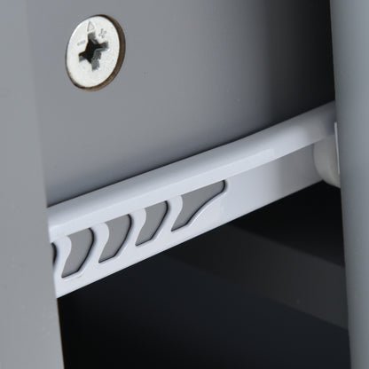 Versatile Rolling Kitchen Island with Solid Wood Top, Locking Wheels & Ample Storage - 52.7 Inch (Grey Blue)