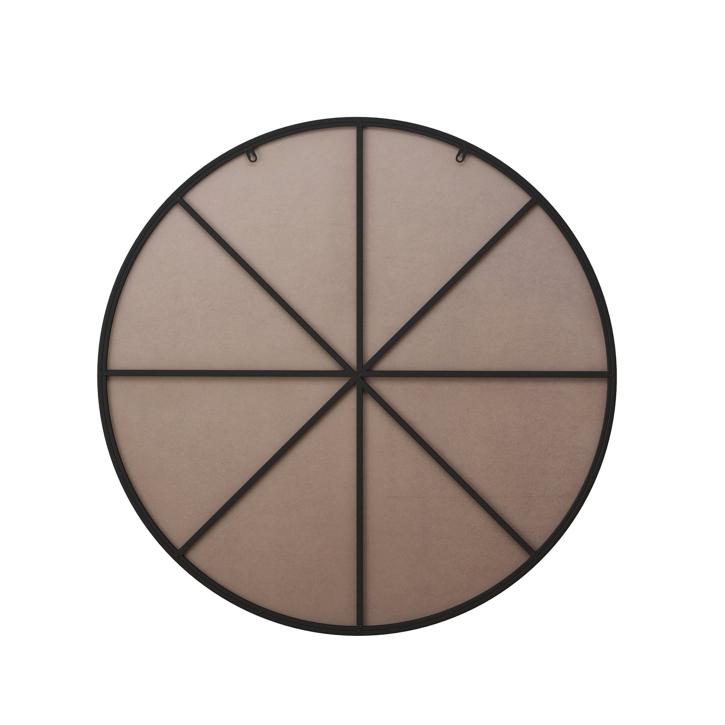 39-Inch Black Round Metal Framed Mirror for Bathroom, Living Room, and Bedroom Décor