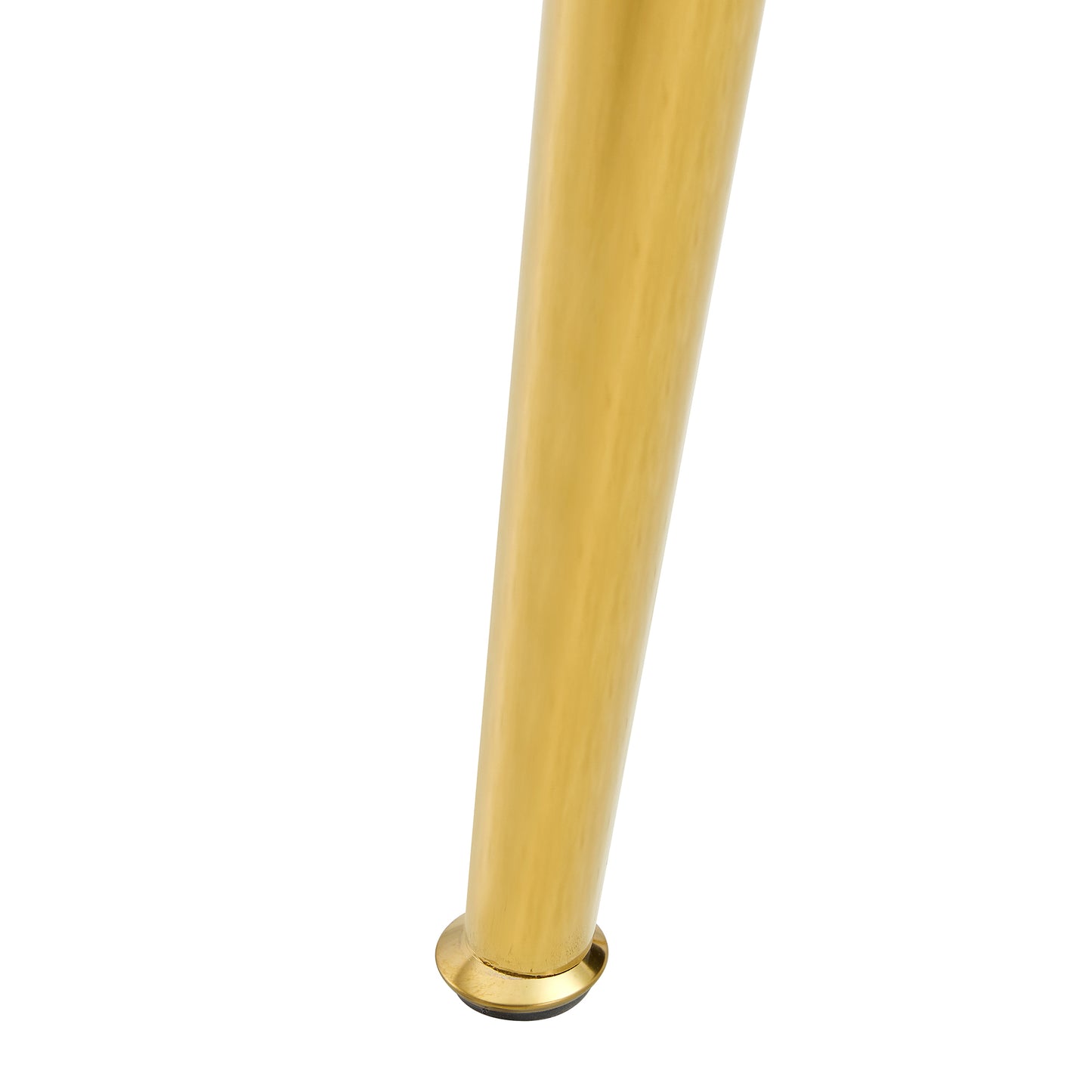 Circular Glass Dining Table 40 Inch Minimalist Gold Plated Legs