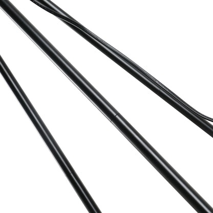 59.75-Inch Tripod Floor Lamp with Pull Chain, Steel Frame, Fabric Shade, E26 Socket, 118-Inch Cord, Black