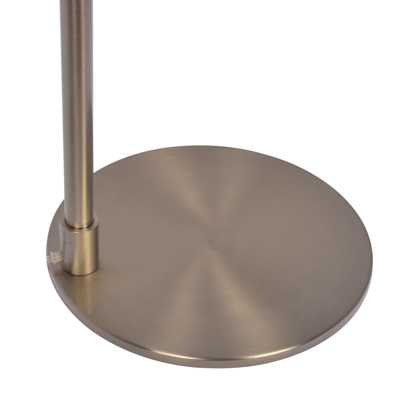 61-Inch Floor Lamp with Rotary Switch, Metal Base, White Linen Shade, Modern Home Accent, Brushed Nickel