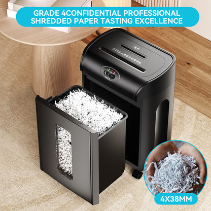 15-Sheet Ultra-Quiet Cross Cut Shredder with 4.76 Gallon Capacity for Home and Office Use