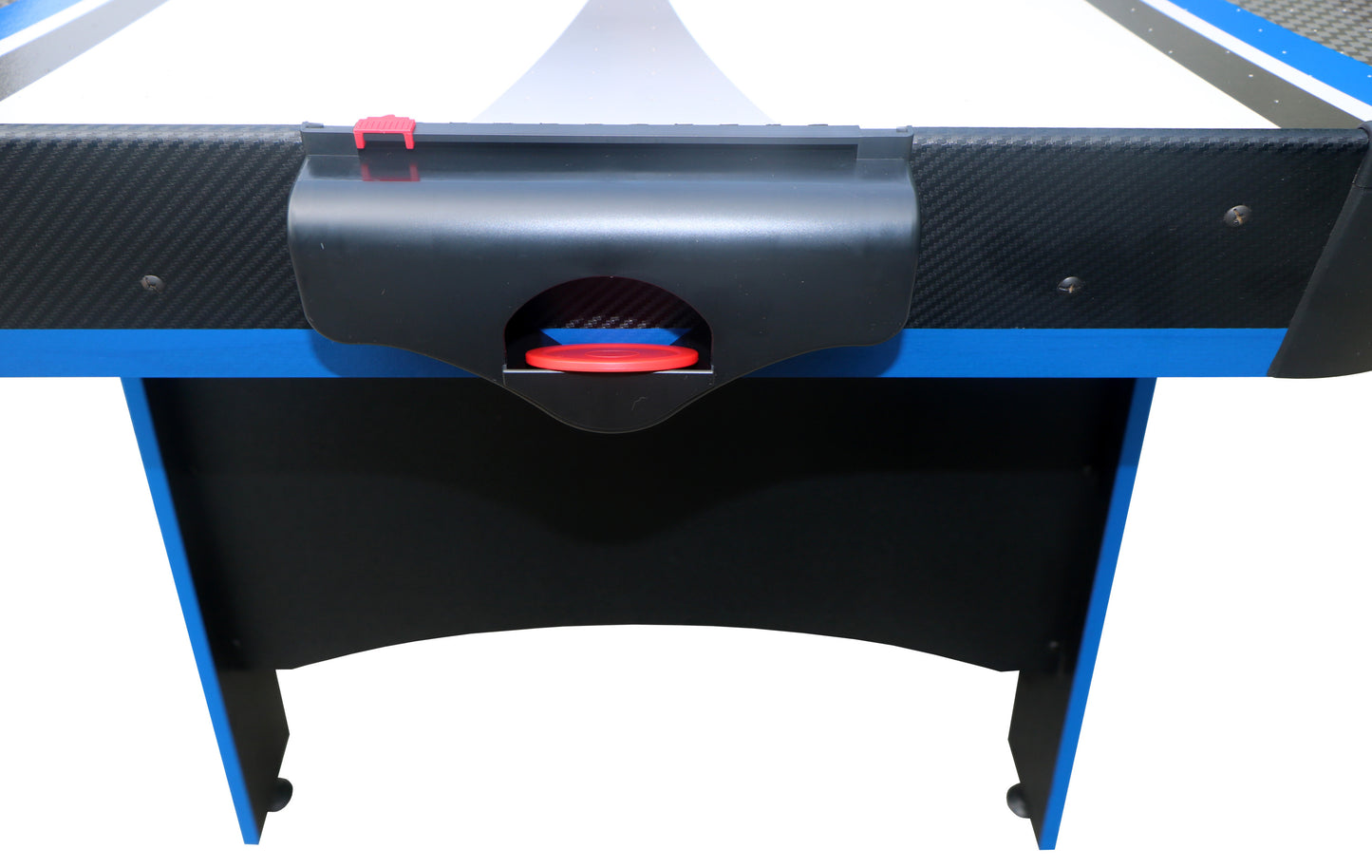 60-Inch 2-in-1 Air Hockey & Table Tennis Multifunction Table, MDF, Easy Assembly - Black, White & Blue