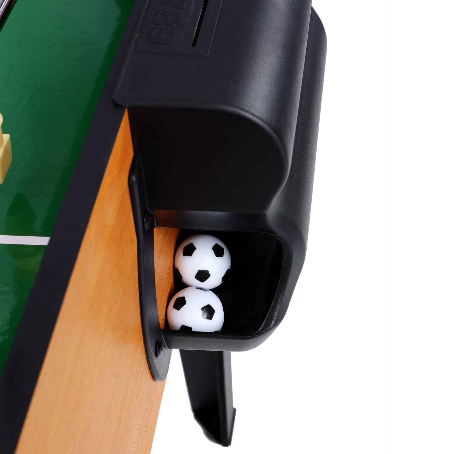 5-in-1 Game Table: Billiards, Ping Pong, Foosball, Basketball, Push Hockey; 43x24x32 in MDF+Steel Brown/Red