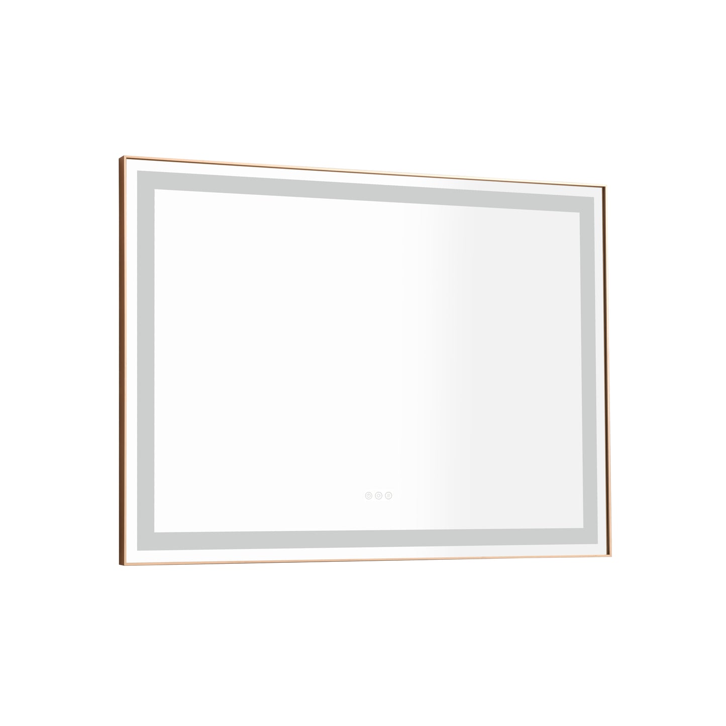 Large 48x36 Illuminated Bathroom Mirror with Dual Control Anti-Fog Feature