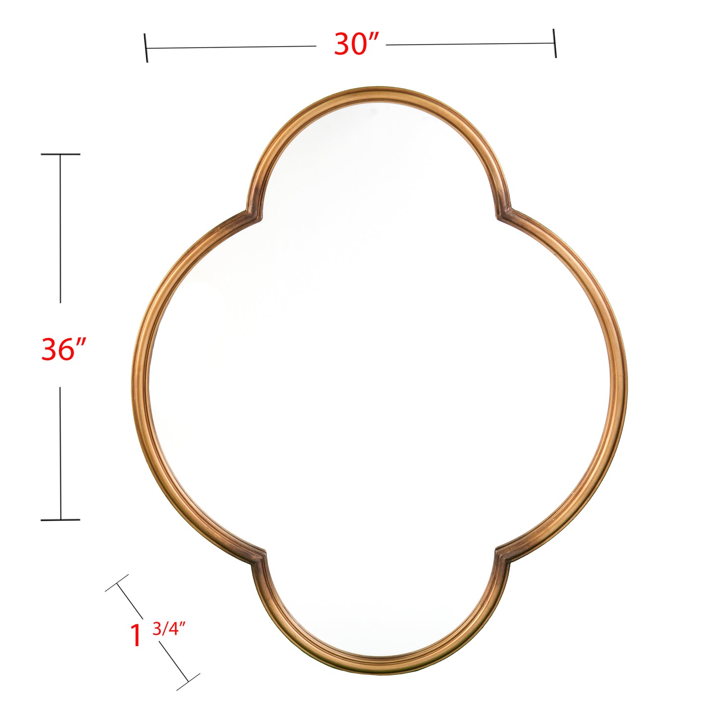 Willis Geometric Gold Wall Mirror by Holly & Martin