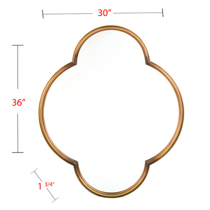 Willis Geometric Gold Wall Mirror by Holly & Martin