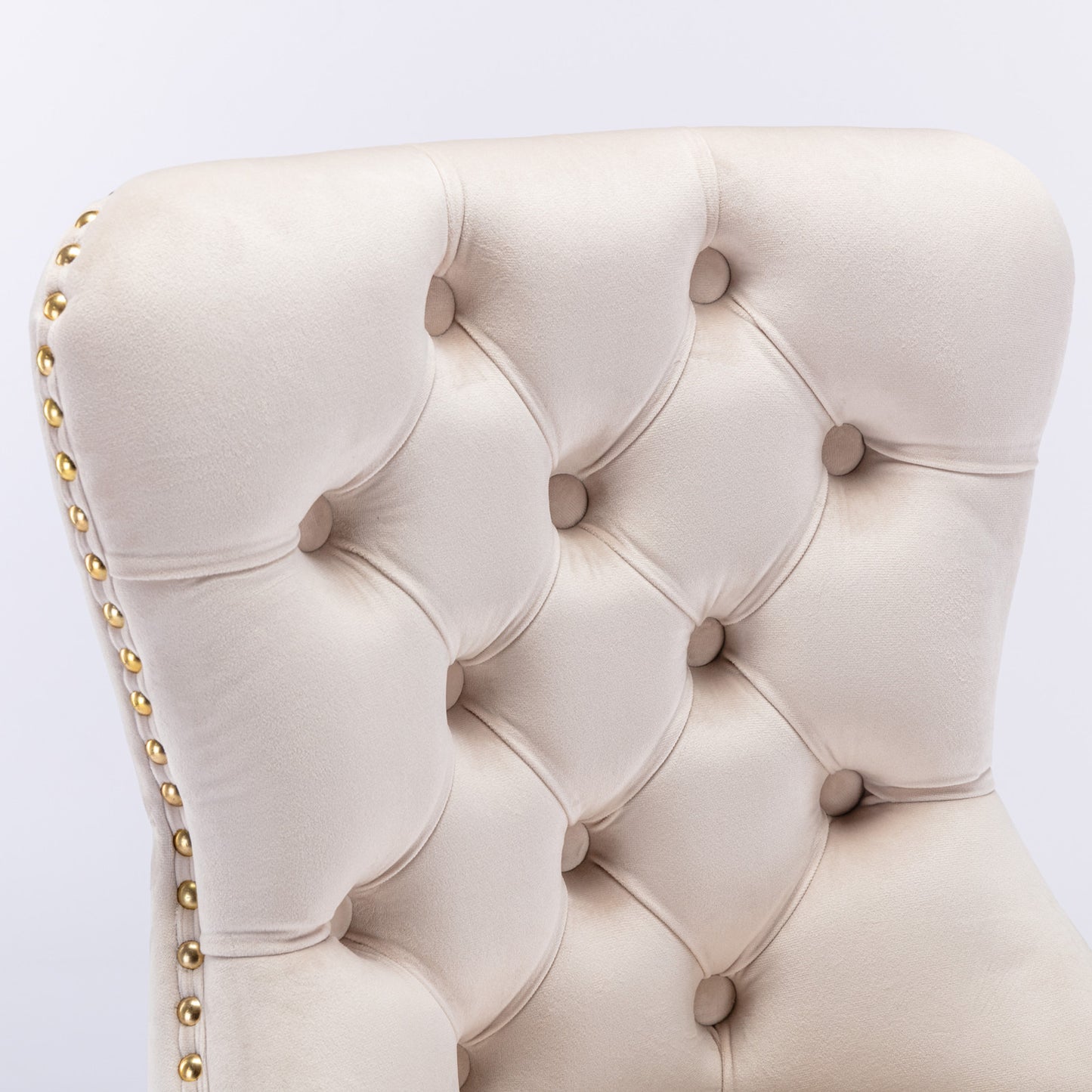 Beige Velvet Swivel Bar Stools Set Of 2 Adjustable