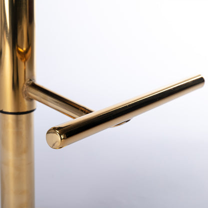 Swivel Barstools Adjustable PU Upholstered Wine Red 2 Pack