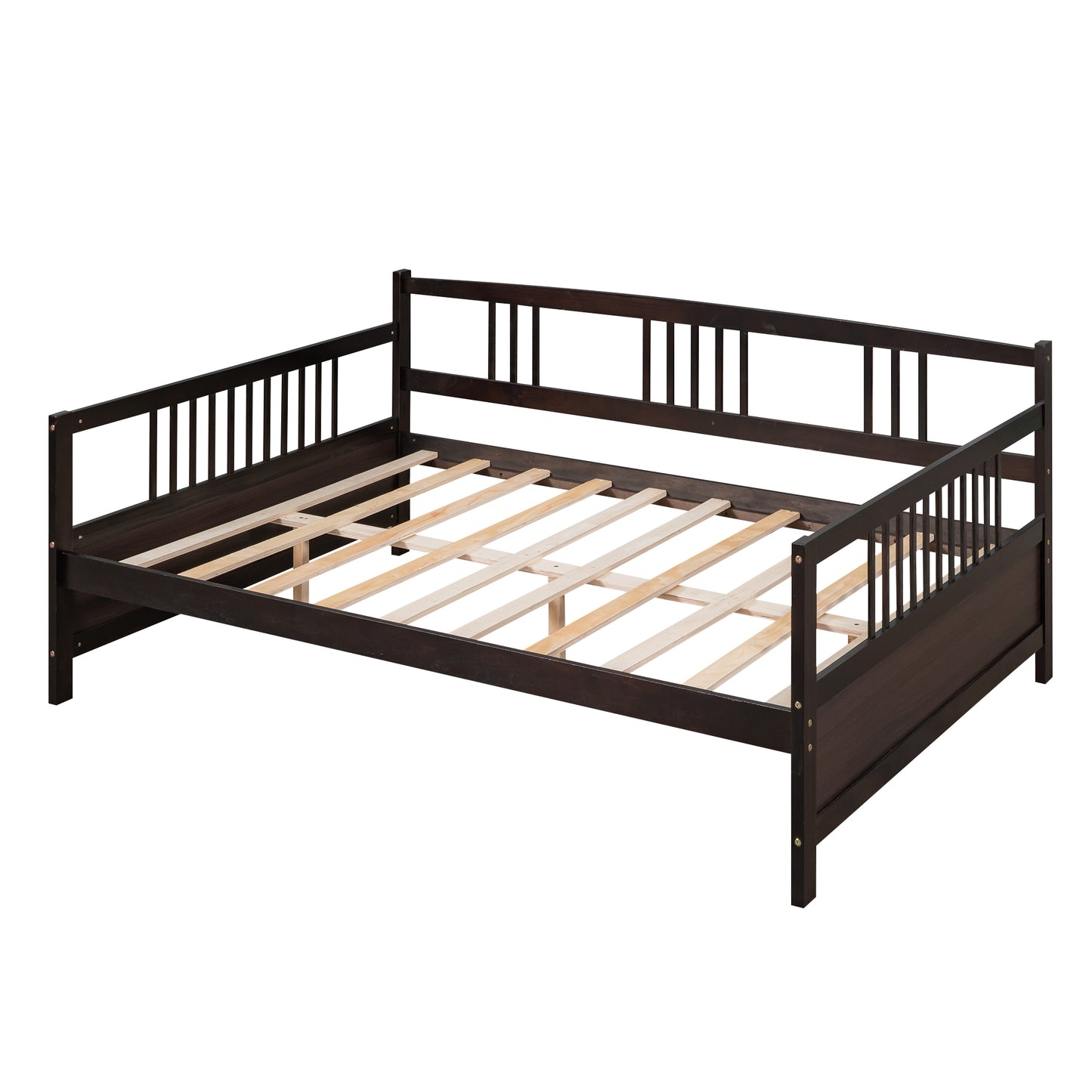 Espresso Full Size Daybed with Support Legs and Elegant Design