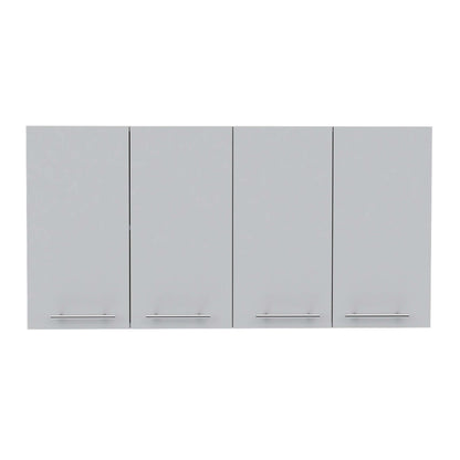 FM FURNITURE Sitka Modern Wall Cabinet with Four Doors and Spacious Storage