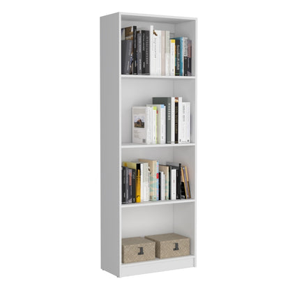 Modern White 2-Piece Bookcase Set with Storage Cabinet and 9 Versatile Shelves