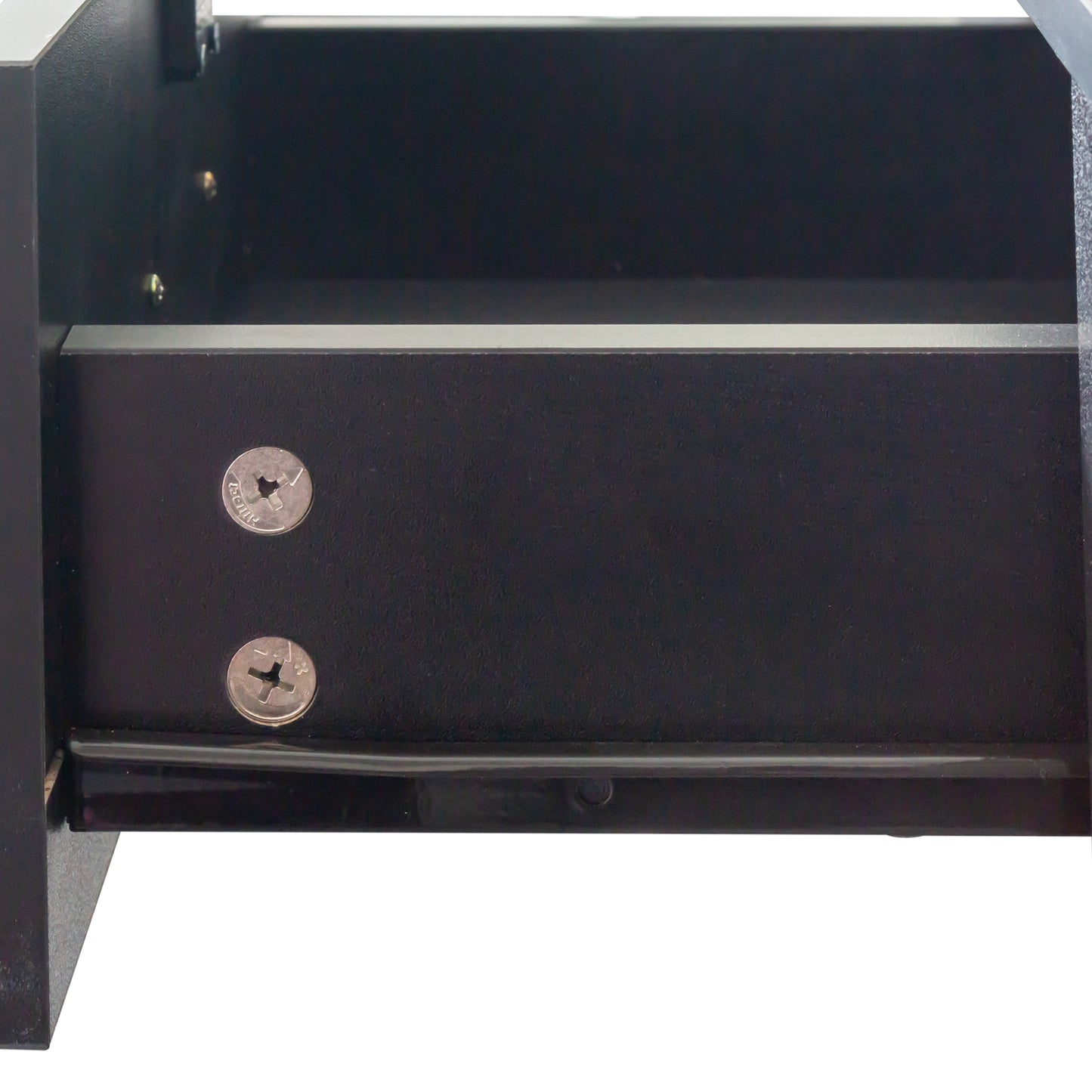 Vanity Desk for Hair Styling with Multi-Layer Storage and Large Capacity, Home Salon Black