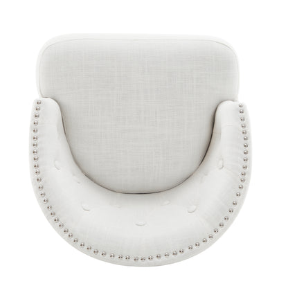 33.25 Inch Swivel Counter Stools Set Black Beige Rubberwood