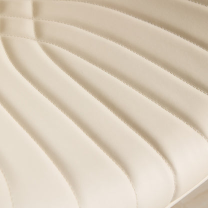 Walnut Bentwood Bar Stool Mid Century 360 Swivel Beige