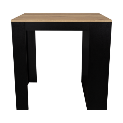 Multifunctional Kitchen Counter Table Shelves Pine Black