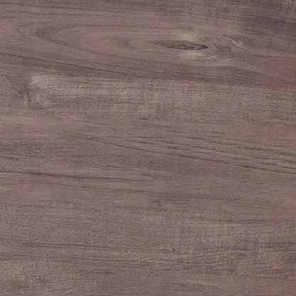 Farmhouse-Style Home Office Desk with Faux Barn Door, One Cabinet, and Three Adjustable Shelves in Hazelnut Finish