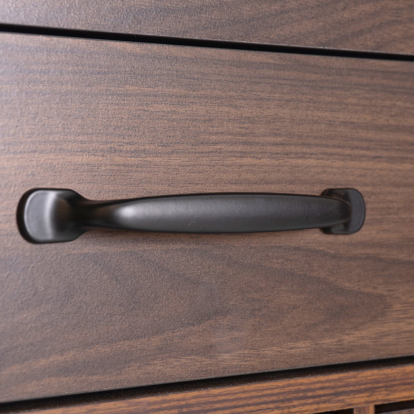 Walnut Brown Rolling Kitchen Island with Drop Leaf, Trash Can Storage, Spice & Towel Racks, and Adjustable Shelves