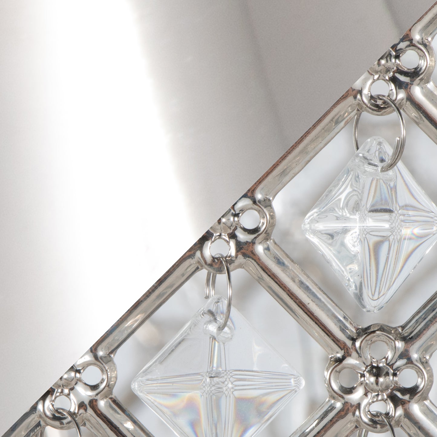 27-Inch Contemporary Metal Table Lamp with Clear K9 Crystal Accents, Two 60W Bulbs, Polished Nickel