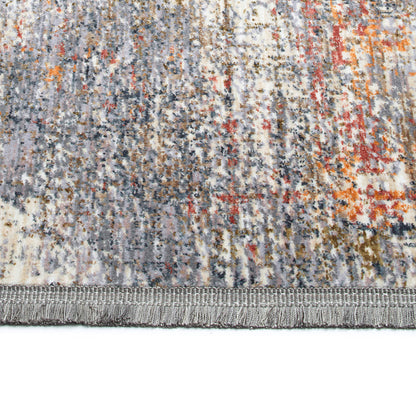 Rectangular Throw Rug, 22 x 30 in, Low-Pile, 100% Polyester, Modern Abstract, Stain-Resistant Lavender