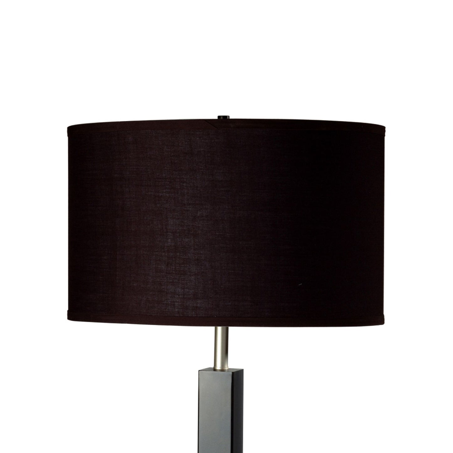30-Inch Table Lamp, Metal and Polyresin, Fabric Shade, On/Off Switch, 100W/23W CFL, Espresso Finish