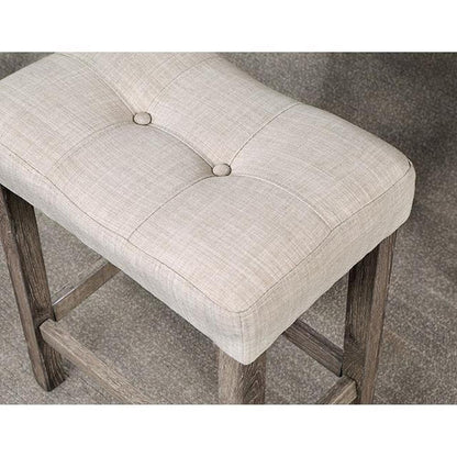 Counter Height Dining Set FivePc Square Table Stools Gray