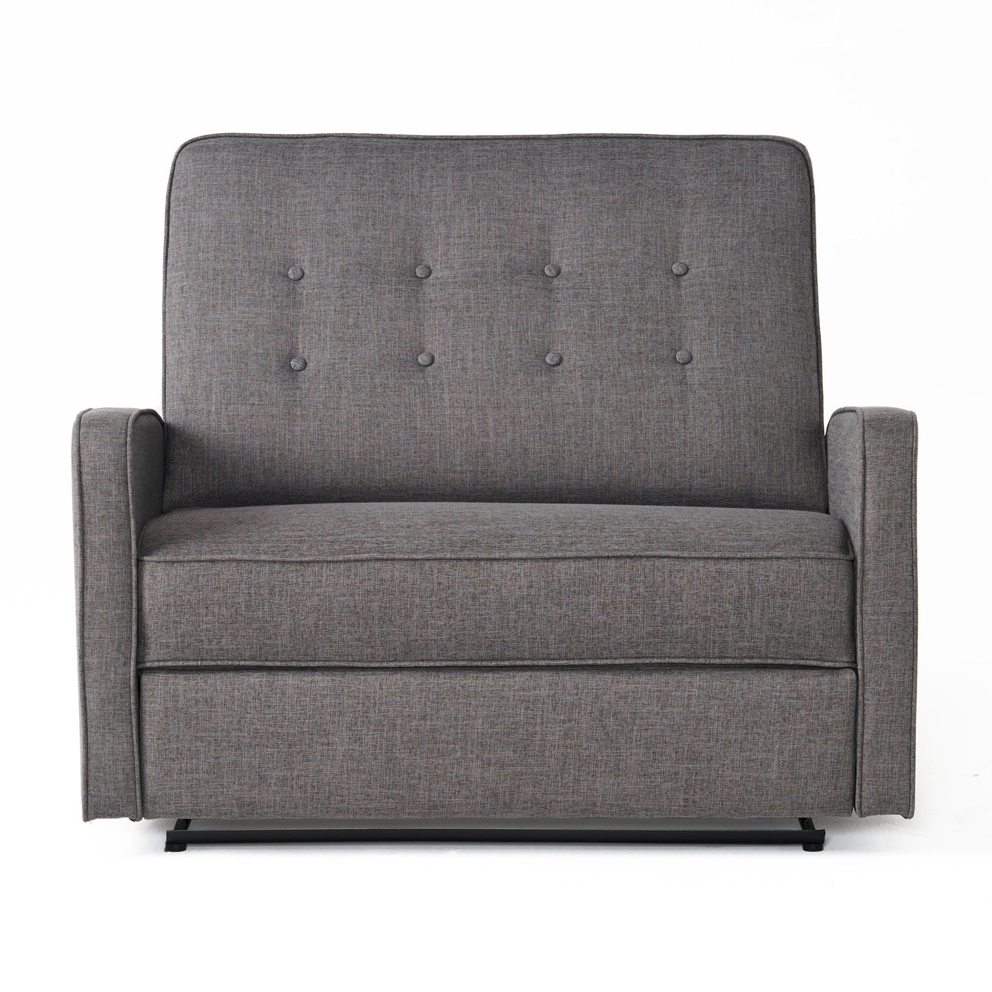 Manual Fabric Recliner Chair for Living Room, 47W x 35D x 39H, Plush Cushions, Durable Frame Gray