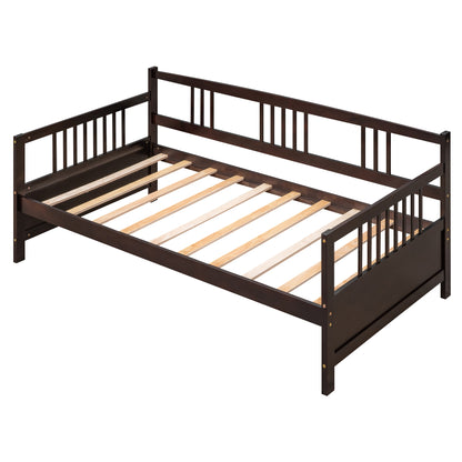 Elegant Espresso Twin Solid Wood Daybed with Multifunctional Design
