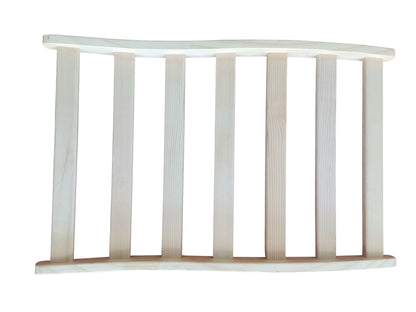 Ergonomic Hemlock Sauna Backrest for Sauna or Sofa, 25.98 x 16.54 x 2.56 in, Solid Wood Natural