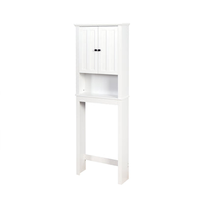 Over-The-Toilet Wooden Storage Cabinet with Adjustable Shelf - Stylish Space Saver for Bathroom 23.62x7.72x67.32 inches