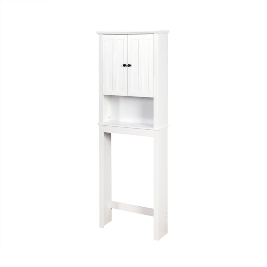 Over-The-Toilet Wooden Storage Cabinet with Adjustable Shelf - Stylish Space Saver for Bathroom 23.62x7.72x67.32 inches