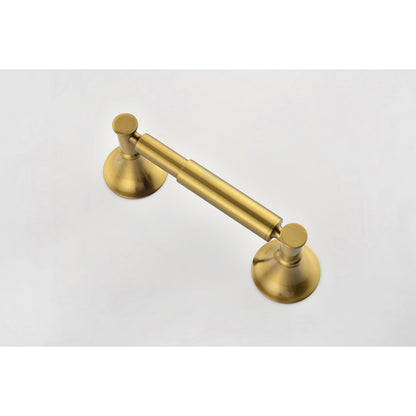 6 Piece Brass Bathroom Towel Rack Set Wall Mount