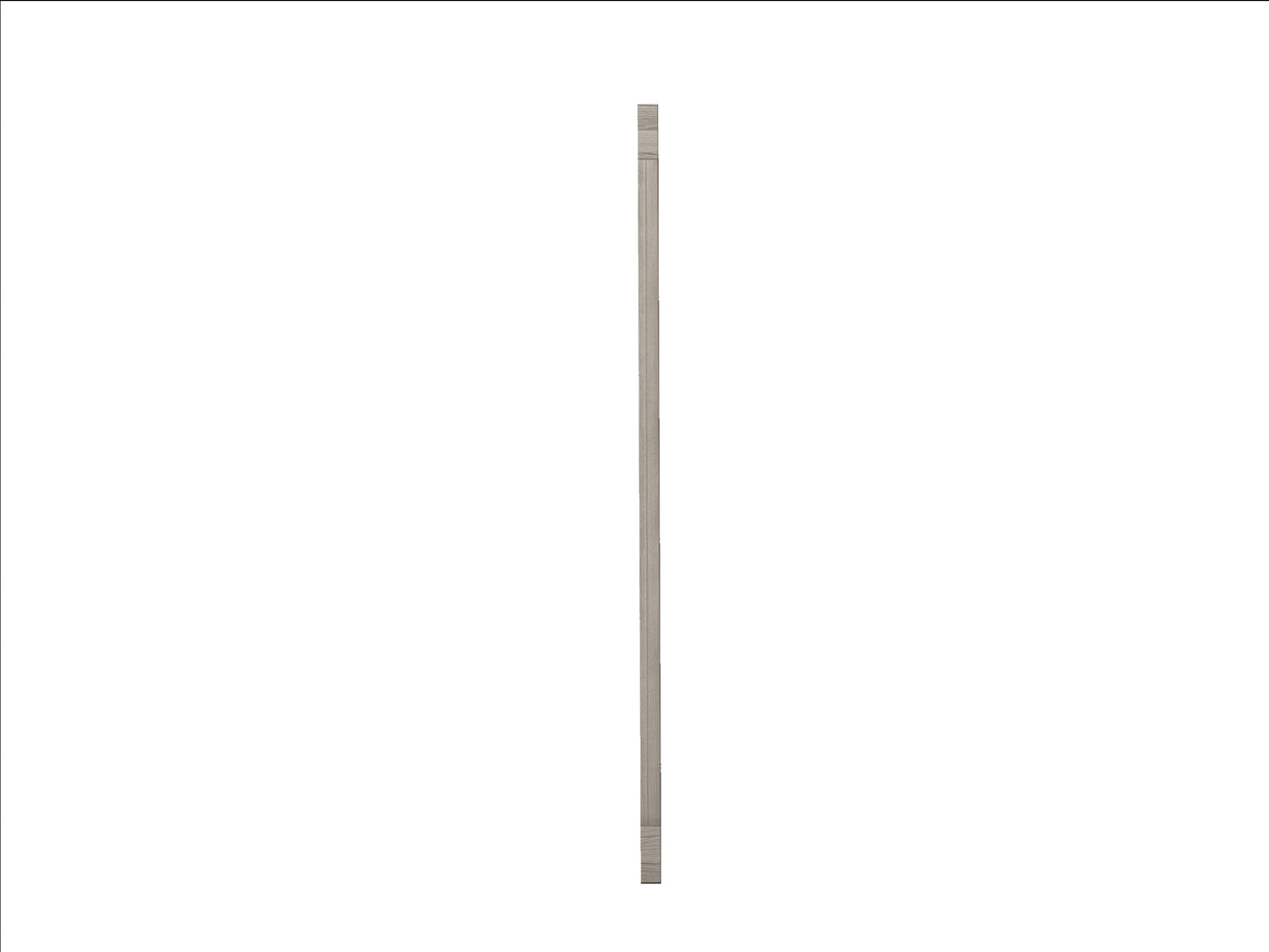 Transitional Beveled Mirror in Light Gray